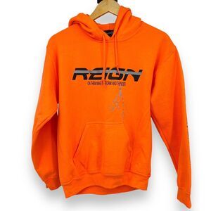 Gifts of Fortune Reign Orange Thunderstorm Skull Hoodie Men's S